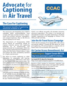 Flyer for Air Travel Access